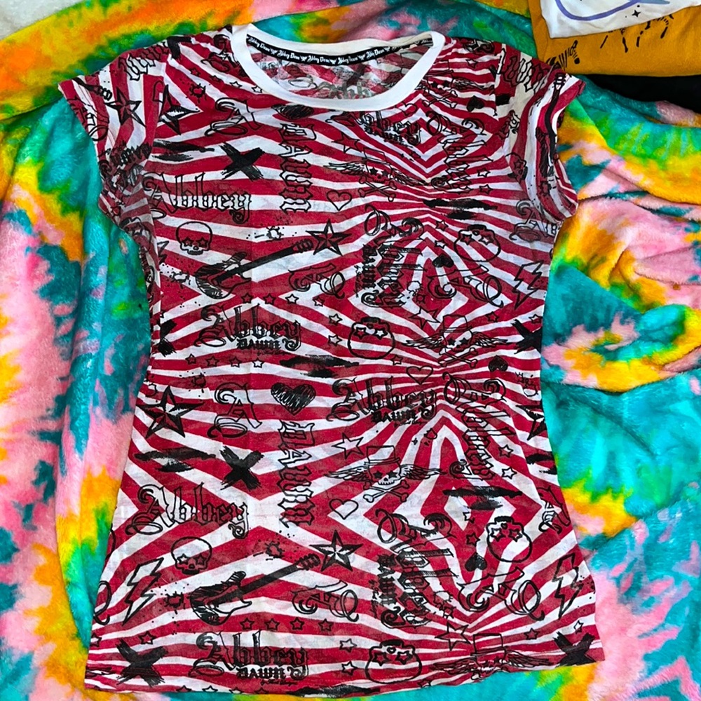 Abbey dawn rare t shirt red